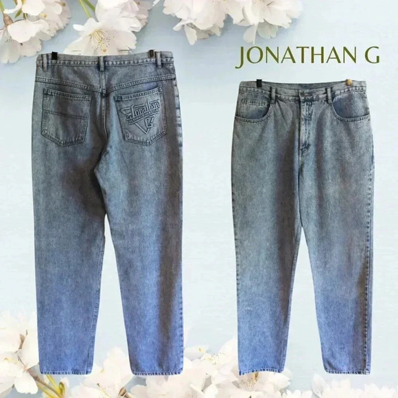 JOHNATHAN G - VINTAGE HIGH WAISTED JEANS SZ 34 - Picture 1 of 7
